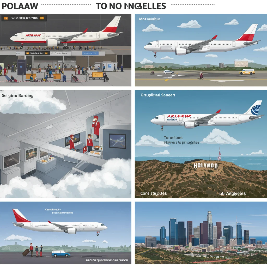 Jak wygląda lot z Polski do Los Angeles? Przebieg podróży krok po kroku