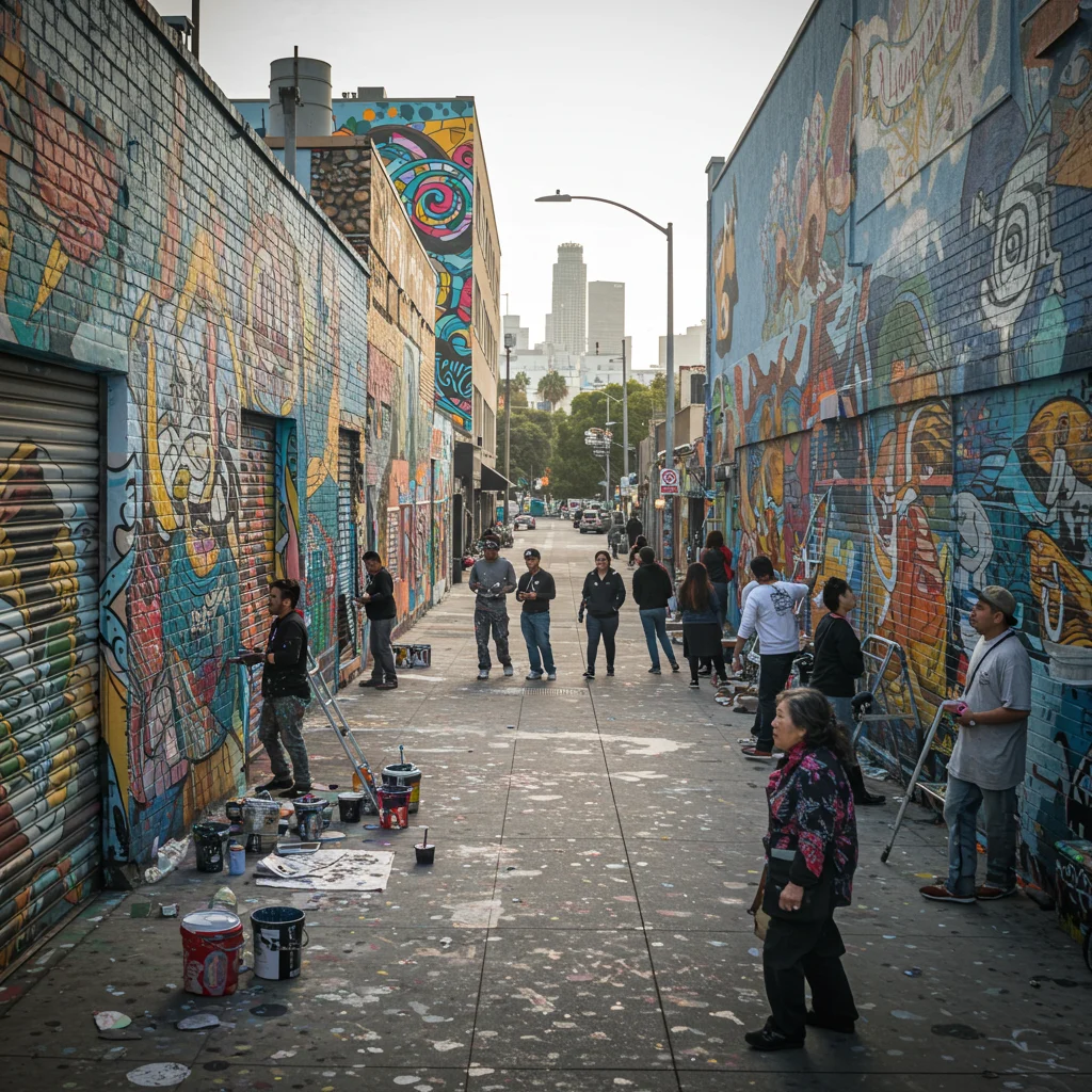 Odkryj sztukę uliczną i murale w Downtown LA