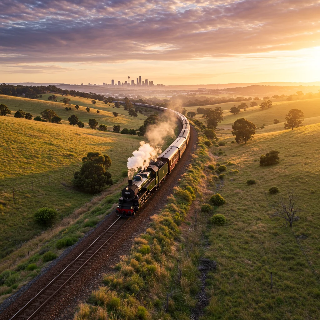 Opis trasy kolejowej Sydney – Melbourne