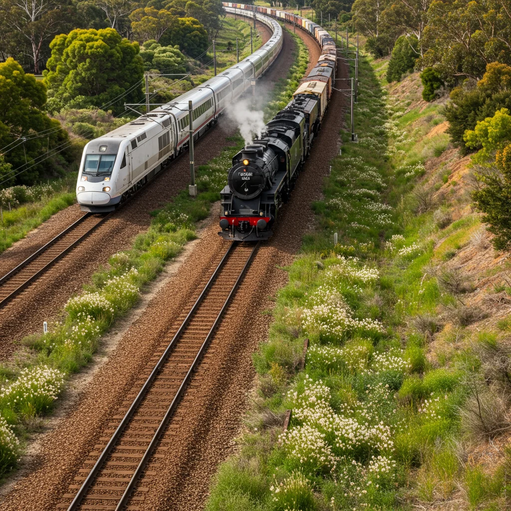Rodzaje pociągów kursujących na trasie Sydney – Melbourne