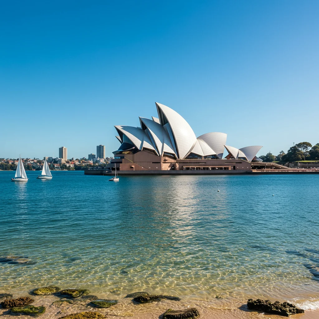 Sydney Opera House z perspektywy wody