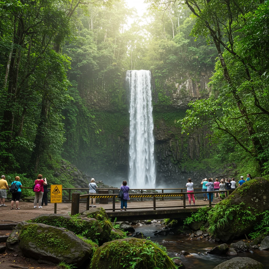 Bezpieczeństwo podczas zwiedzania Wallaman Falls