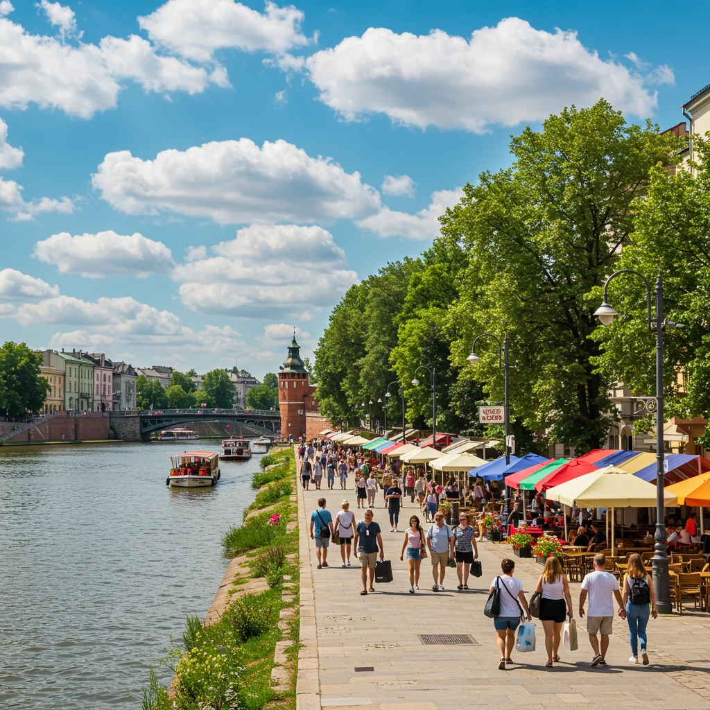Bulwary Wiślane – życie nad rzeką