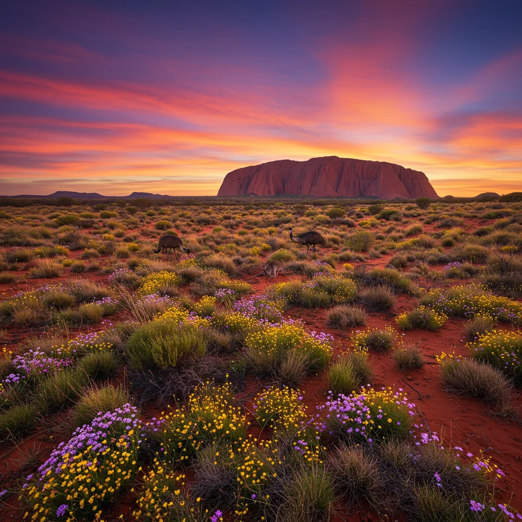 Flora i fauna wokół Kata Tjuta