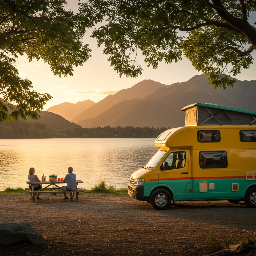 Gdzie można nocować campervanem JUCY podczas podróży?