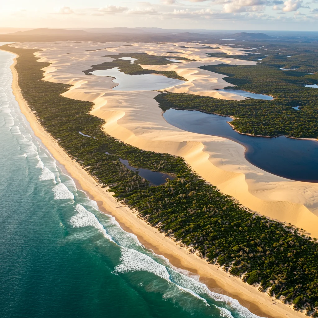 Geografia i topografia Fraser Island