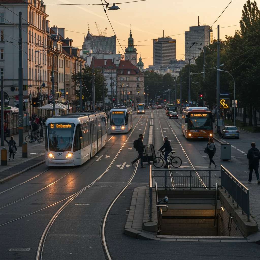 Główne środki transportu w Warszawie
