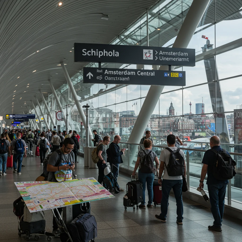 Jak dotrzeć z lotniska Schiphol do centrum Amsterdamu?