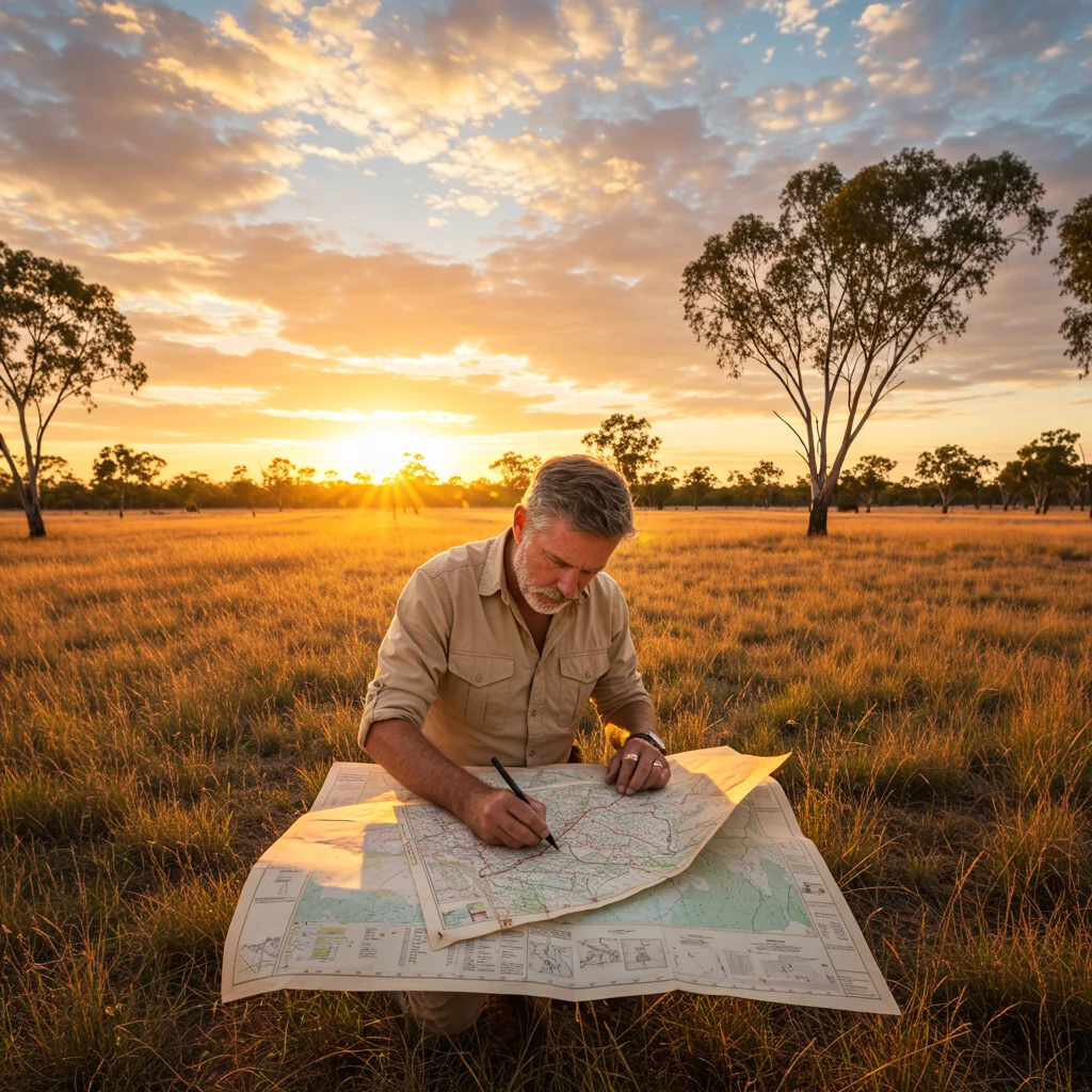 Planowanie podróży przez australijskie prerie