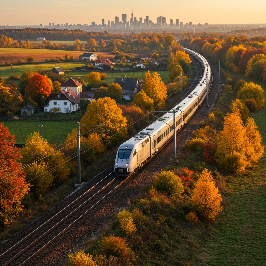 Przebieg podróży Pendolino do Warszawy