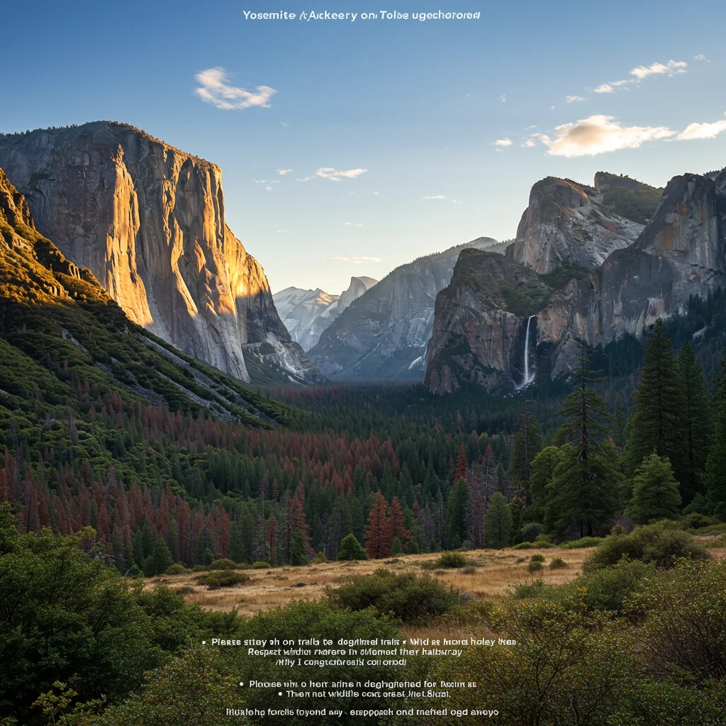 Ograniczenia i przepisy w Yosemite