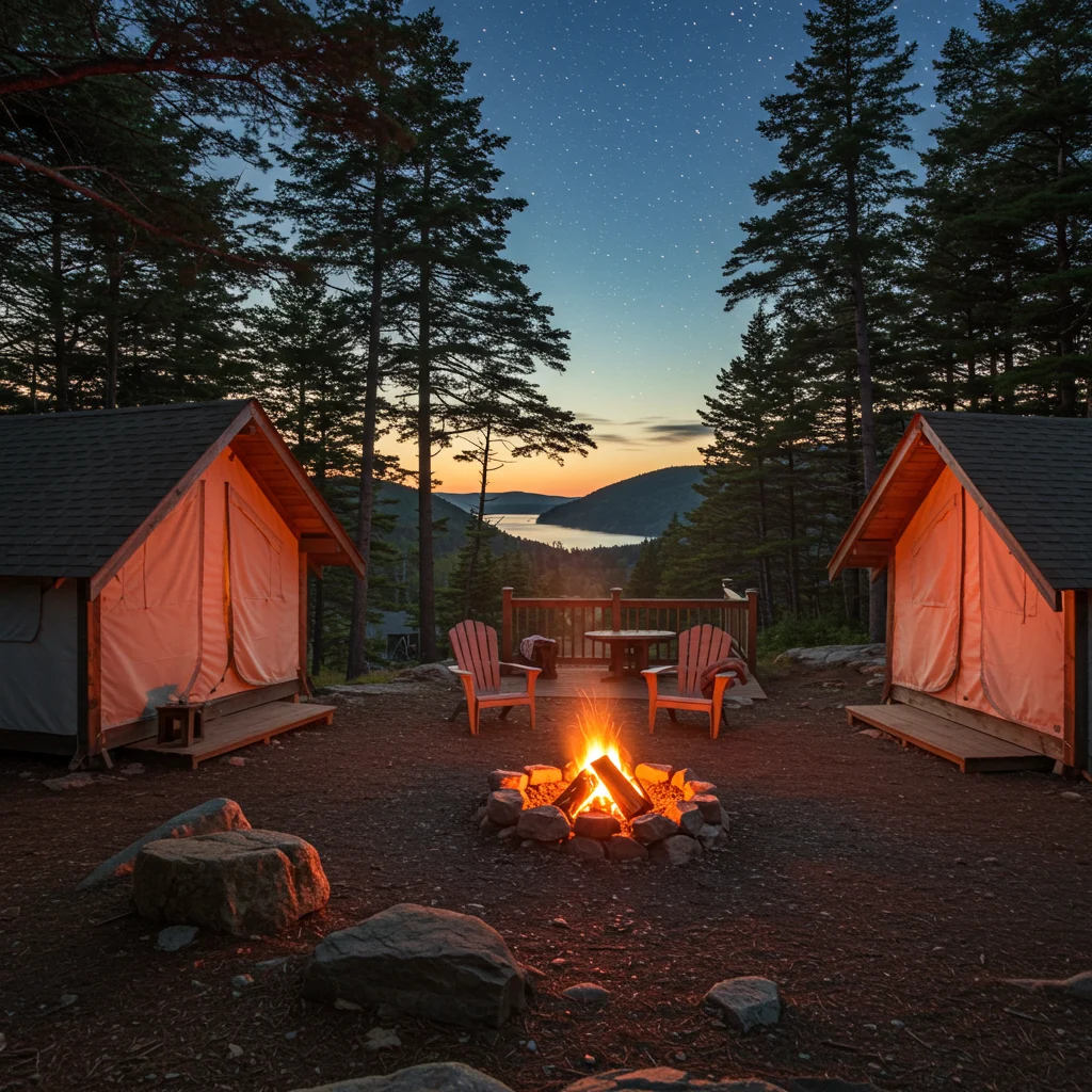 Planowanie pobytu na campingu w Bar Harbor