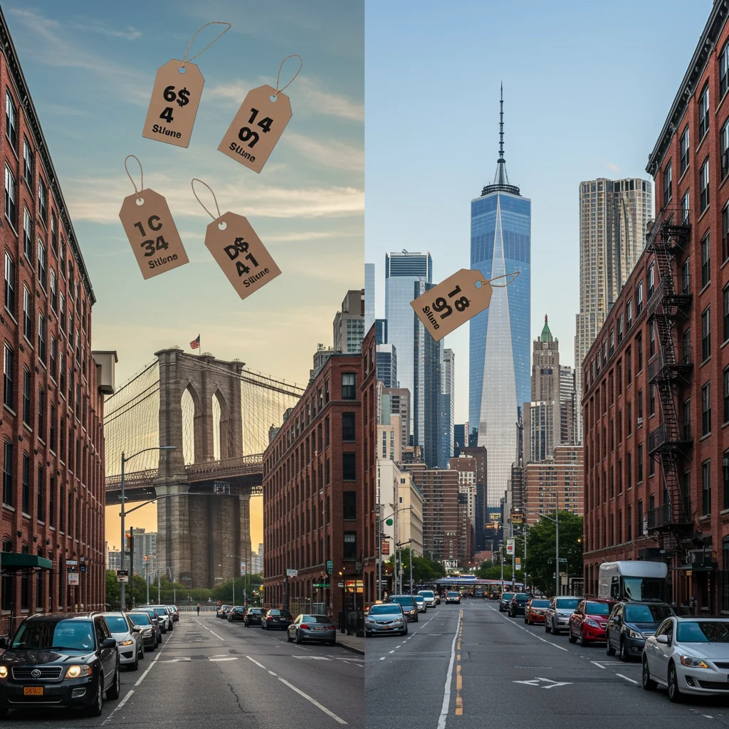Porównanie cen noclegów na Brooklynie i Manhattanie