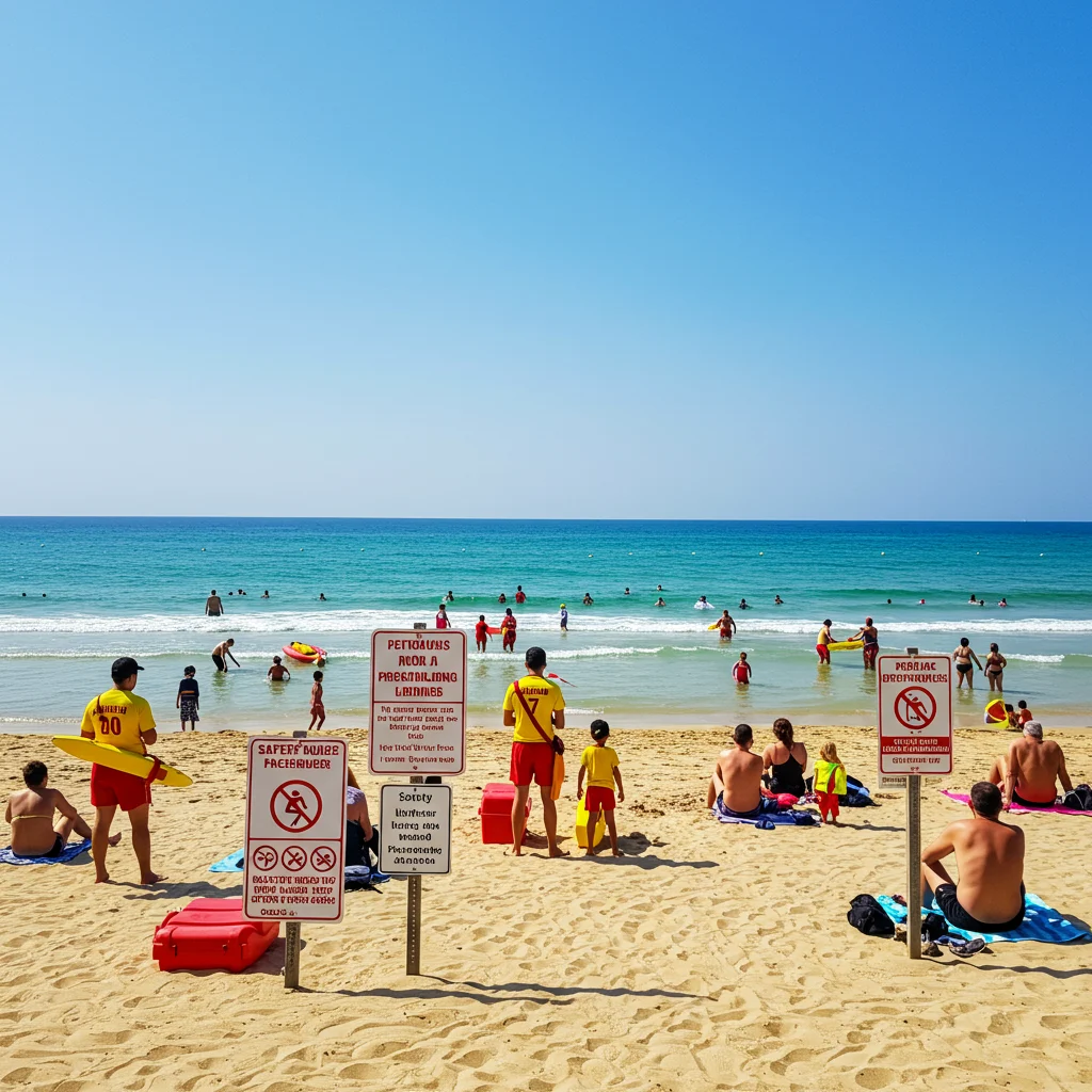 Bezpieczeństwo na plażach i podczas kąpieli w oceanie