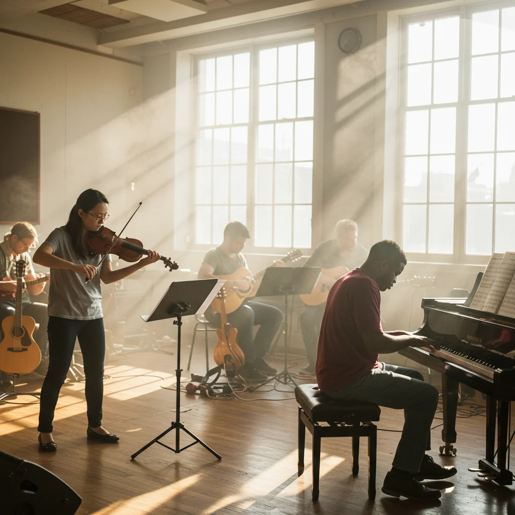 Ćwiczenia na technikę gry na instrumentach