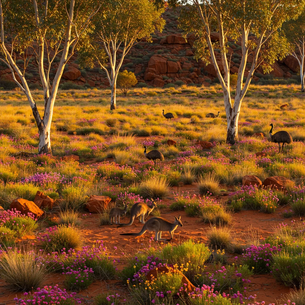 Flora i fauna australijskiego Outbacku