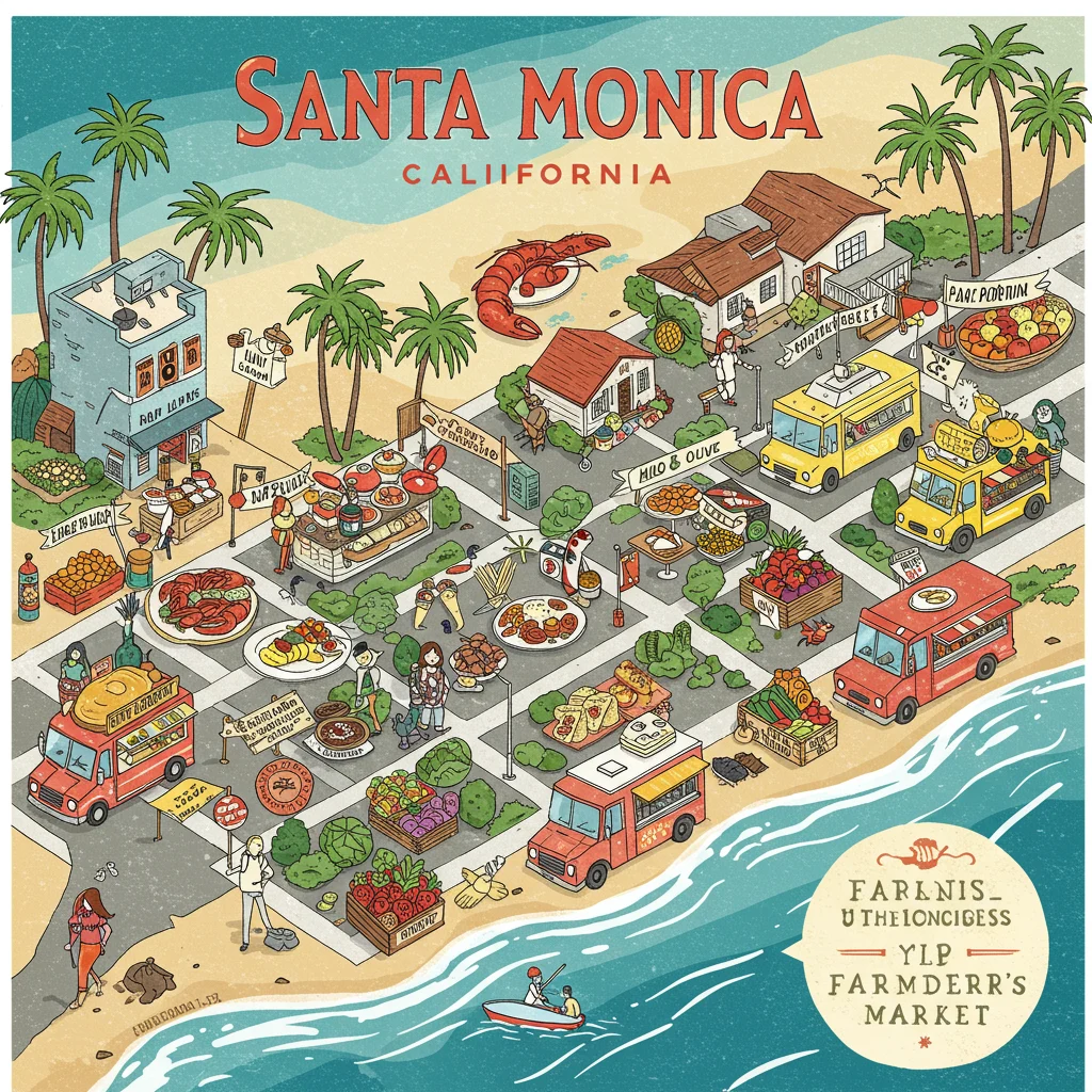Kulinarna mapa Santa Monica