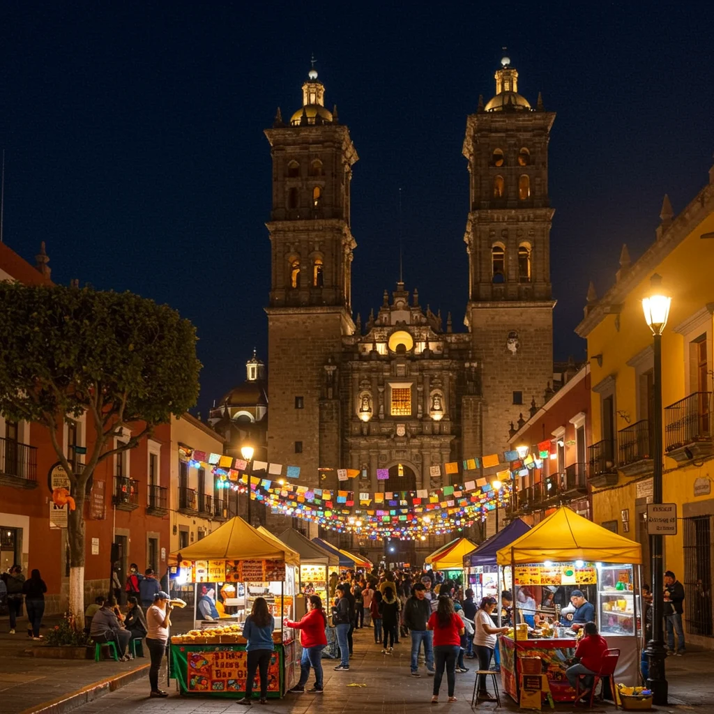 Puebla nocą – co robić po zmroku?