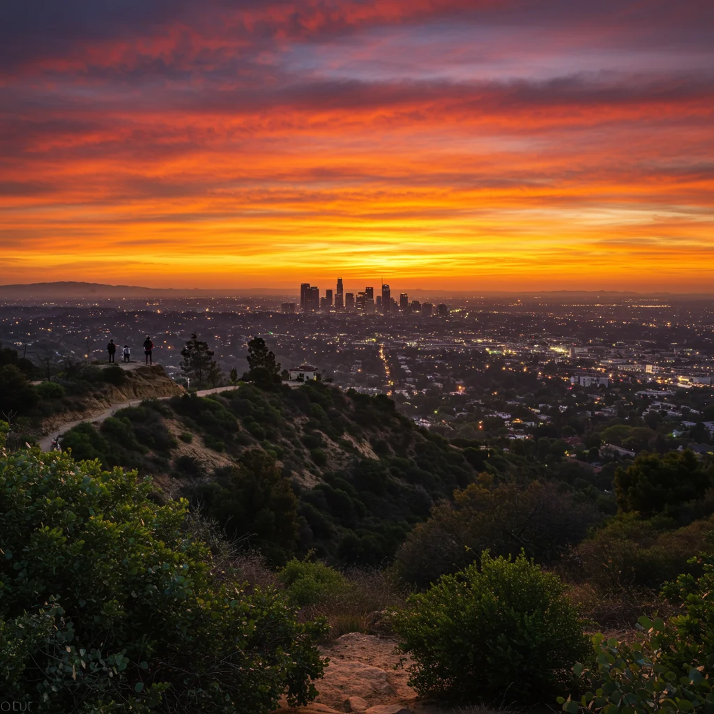 Punkty widokowe w Runyon Canyon