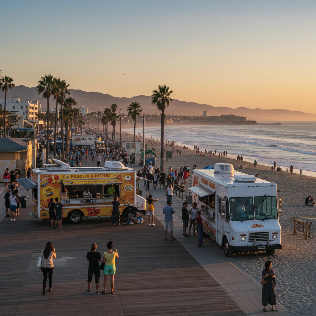 Wprowadzenie do Santa Monica i burgerów w Los Angeles