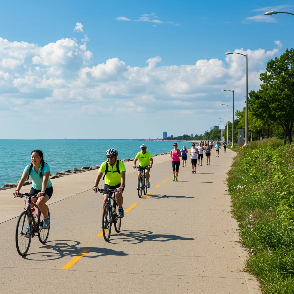 Lakefront Trail – aktywny wypoczynek nad Jeziorem Michigan