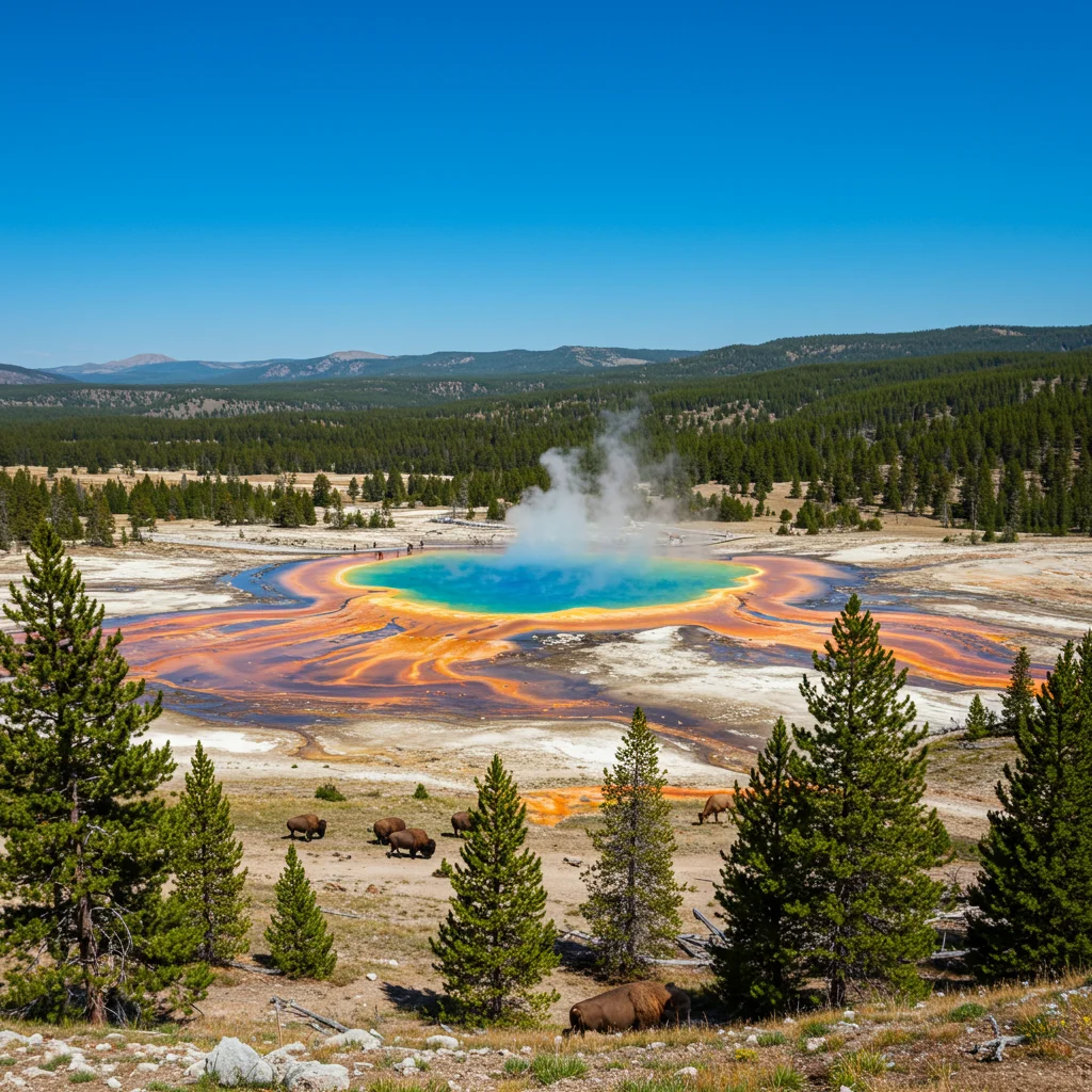 TOP 1 – Najlepszy park narodowy w USA: Yellowstone
