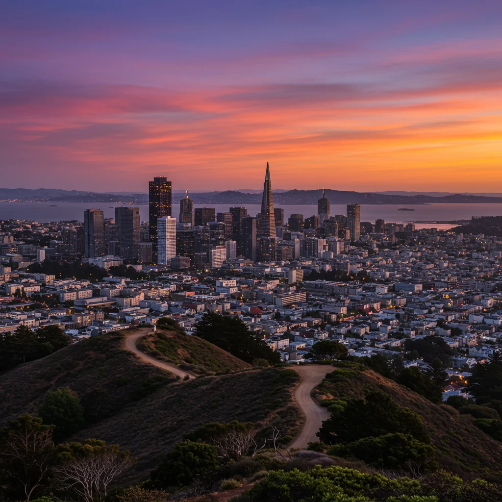 Twin Peaks – panorama San Francisco